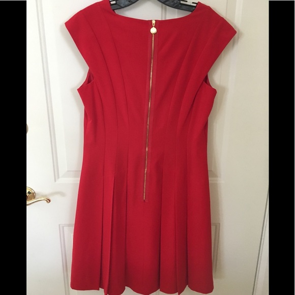 Like new C K red dress sleeveless sz 12 - Picture 4 of 4